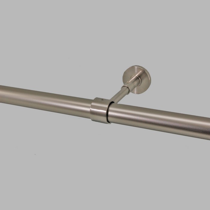 supports ou montage au plafond 28 mm chrome mat longueur 7-15 cm par pièce